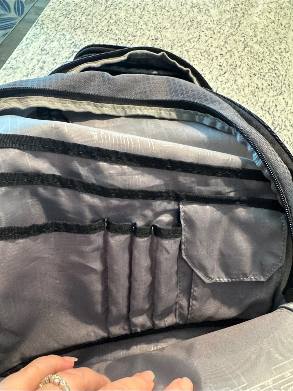 OGIO Prospect Gray and Black Multi-Compartment Travel Backpack